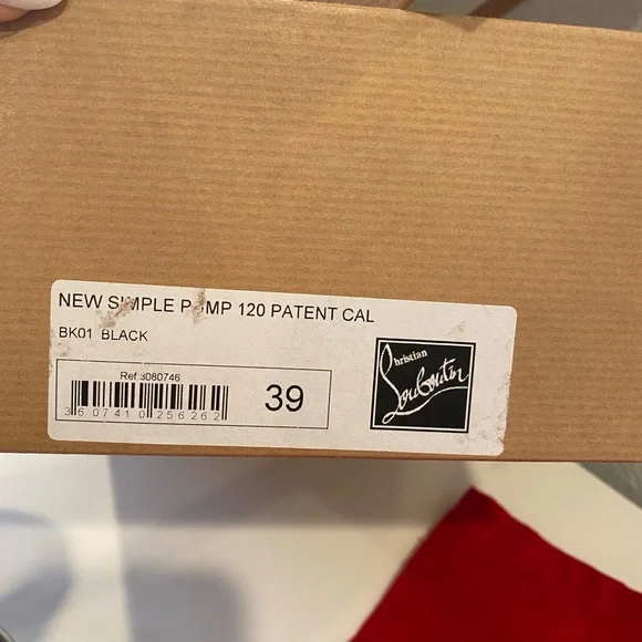 Christian Louboutin New Simple Pump 120 Patent in Calf -Size 39 - Picture 14 of 14